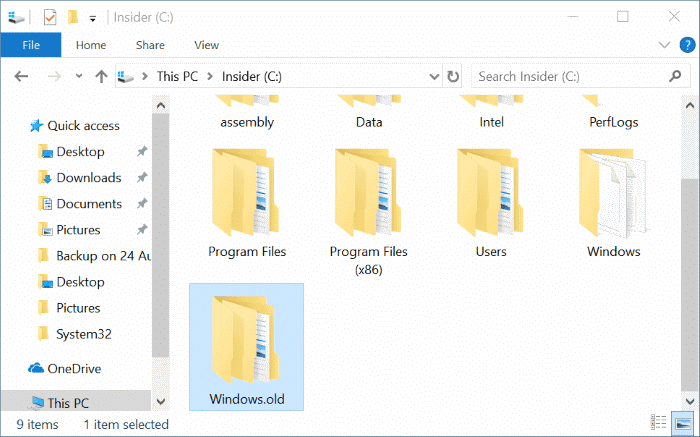 Supprimer automatiquement les anciens fichiers d'installation de Windows dans Windows 10 pic01