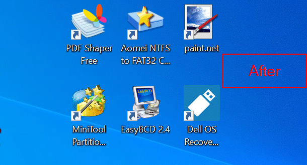 supprimer le bouclier jaune et bleu des raccourcis de programme sur le bureau dans Windows 10 pic01