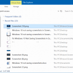 Windows 10 not saving screenshots in Screenshots folder pic32