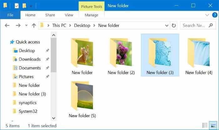 change folder picture in Windows 10 pic5