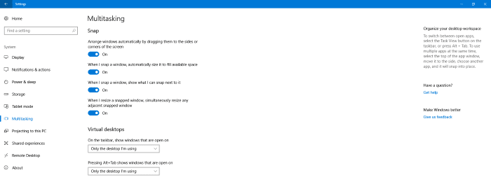 disable videos in the settings app in windows 10pic1