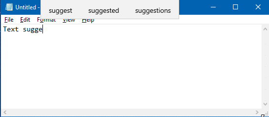 enable text suggestions for hardware keyboard in Windows 10 pic1