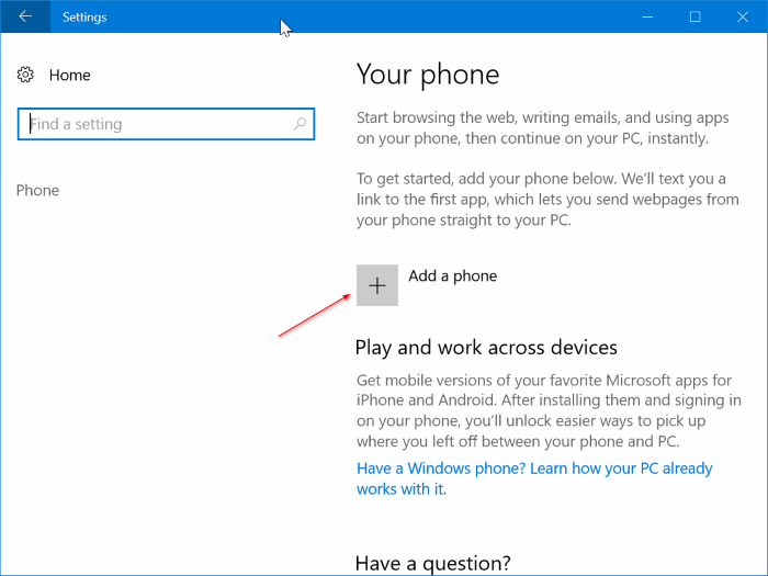 link iphone to Windows 10 PC pic2