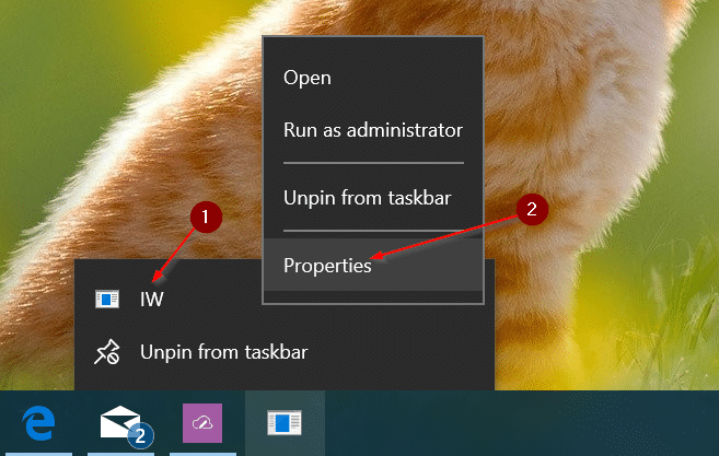 pin any file to Windows 10 taskbar pic9 1