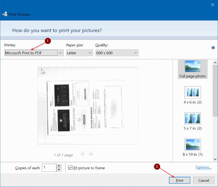 save scanned files in PDF in Windows 10 pic04