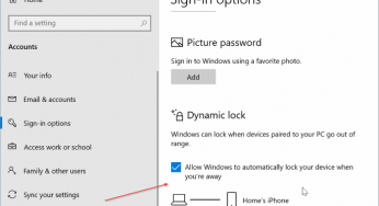 Comment configurer le verrouillage dynamique dans Windows 10