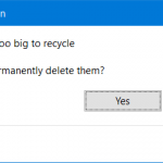 these items are too big to recycle in Windows 10 pic01